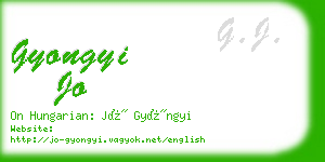 gyongyi jo business card